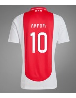 Moške Nogometnih dresov Ajax Chuba Akpom #10 Domači 2024-25 Kratki rokavi